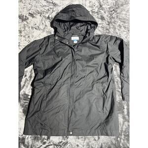 Columbia Omni-Tech Women’s Black Softshell Hooded Jacket Size 2XL Winter Coat